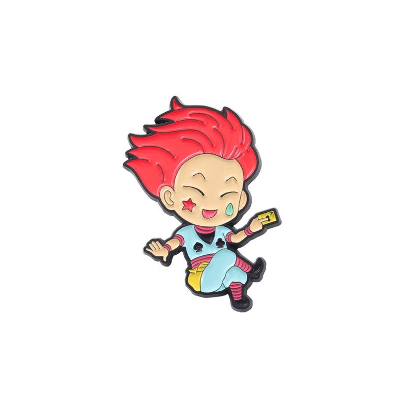 Hunters Enamel Pin Custom GON Killua Kurapika Leorio Hisoka Brooch Lapel Badge Anime Jewelry Gift for Fans