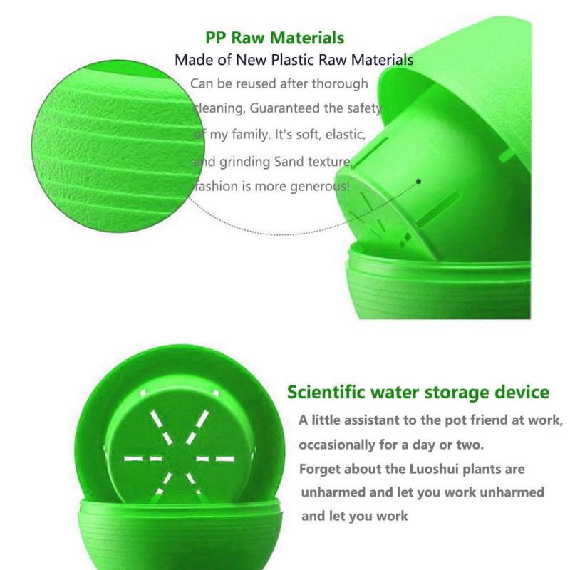 5-10ks Plastový květináč Sukulentní květináč Kulatý dvouvrstvý malý květináč Domácí kancelář Dekorace na plochu