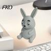 Cute Animal Desk Decor 3D Printed Rabbit Pen Holder, Large Capacity Organizer, Matte Shaped Organizer Finish Pencil for Office Home School Decoration