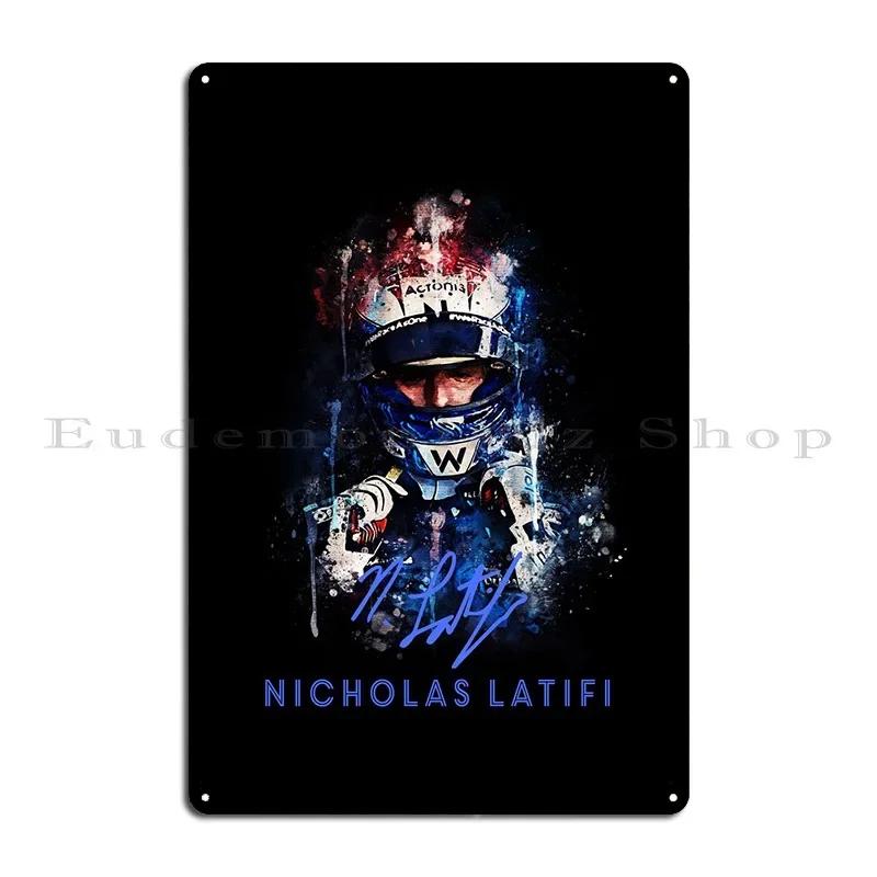 Nicholas Latifi Metal Plaque Plaques Customize Create Wall Decor Personalized Tin Sign Poster 20X30CM