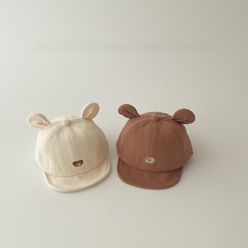 Baby Bear Cartoon Sun Hat With Wide Brim For Summer Sun Protection For Toddlers