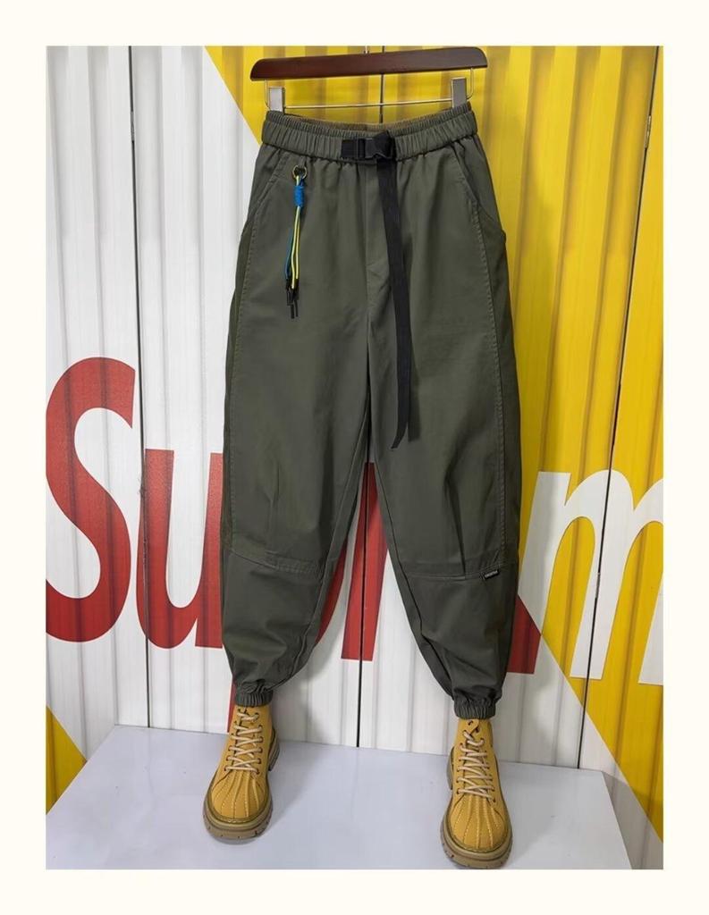 Men's Fashionable Stretch Workwear Pants - Trendy Casual Leggings for Spring and Autumn