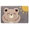 New Cartoon Bathroom Floor Mat with Strong Water Absorption, Household Flocking, Toilet Floor Mat, Living Room, Bedroom Door Mat