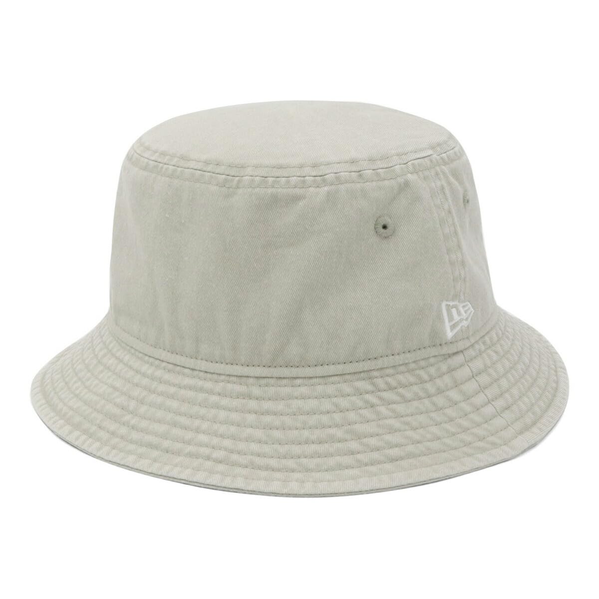 

New Era Acid Wash Bucket ONSPOTZ 9Thirty Long Visor Duck Cotton Easy Snap Cap with Company Logo Hat, Exclusive, Stone, S/M