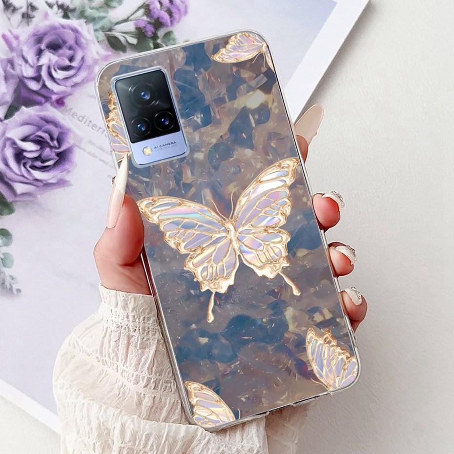 Cute Painting Phone Case For Vivo V21 V21e 4G 5G Soft Silicone TPU Back Covers For Vivo V21s V21 V21E Cases Bumpers
