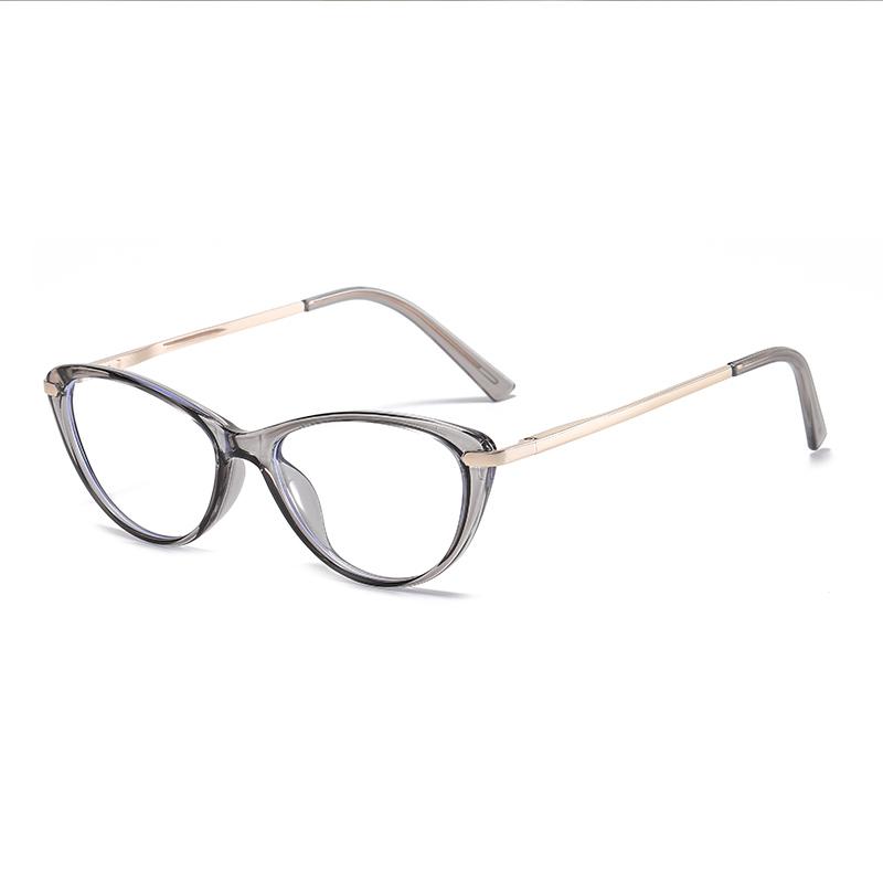 Small Frame Blue Light Blocking Cat Eye Prescription Eyeglasses For The Nearsighted Student Short-sight Eyewear 0 -0.5 -0.75 To -4