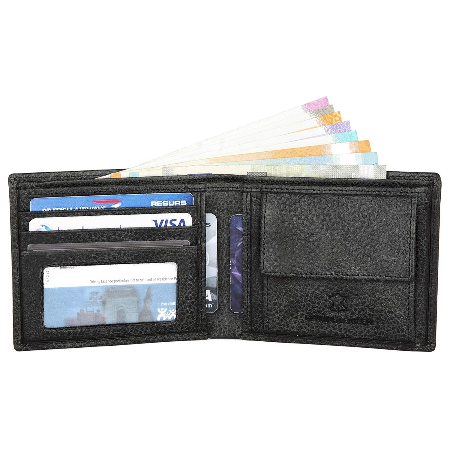 Кожаный мужской кошелек I Ручная работа I Слоты для кредитных/дебетовых карт I 2 — фото 3