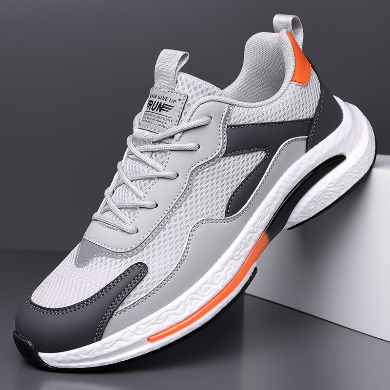 Men's Shoes Summer 2025 Summer Mesh Breathable Sports Shoes Lightweight Youth Platform Trendy Casual Shoes
