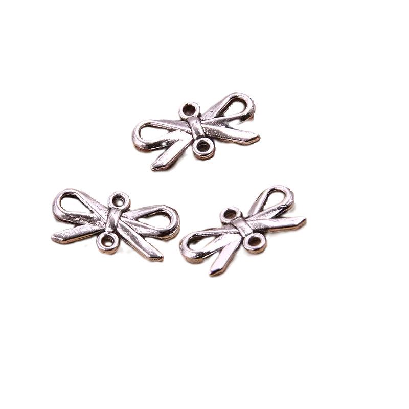 23 Styles Bowknot DIY Alloy Hollow Pendant Charm for Handmade Necklace & Bracelet