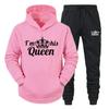 Men's And Women's Long Sleeves Sportswear Hoodie Printed Couple Plus Size Pullover Ladies  High Quality Two Piece + Sweatpants