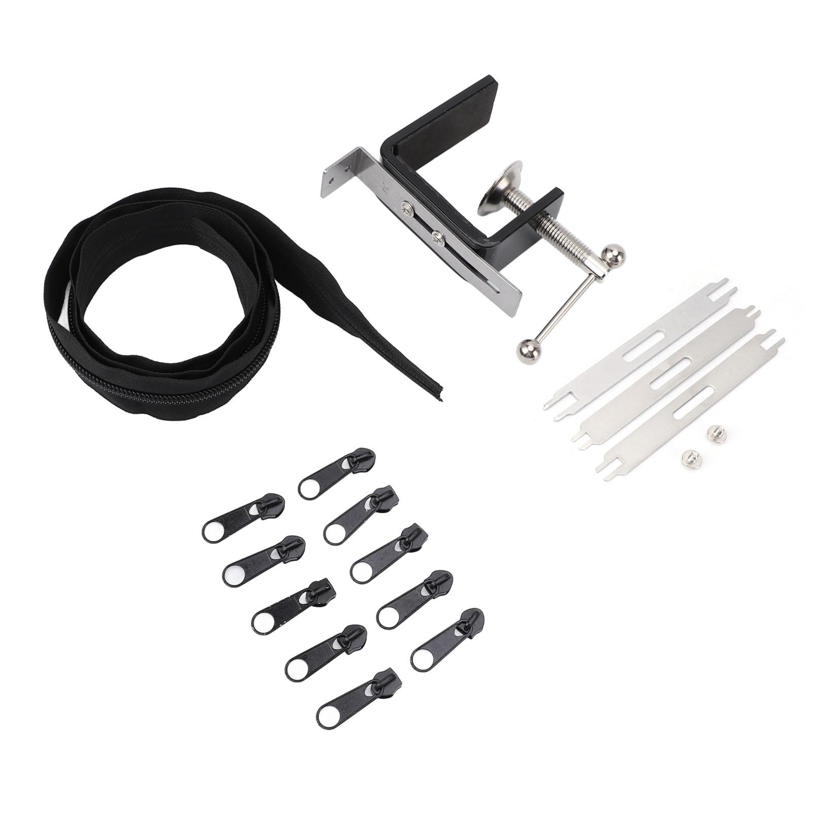 

Zipper Pull Tool Professional Efficient Stainless Steel Double Ends Quick Zipper Jig Sliders for Pants Dress Tailor Shop