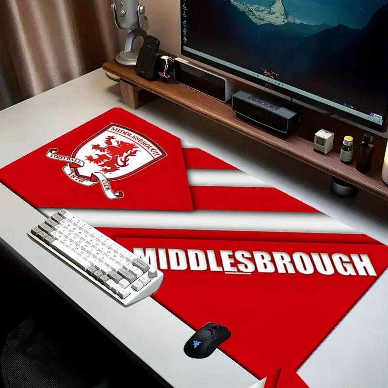 Middlesbrough Football Club Crest Mouse pad Office Desk Mat, Gaming Mouse Pad Mousepad, keyboard pad,Heavy-Duty Non-Slip Rubber Backing, Gift