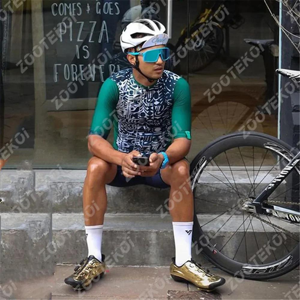 Chaise Pro Team Jersey Set Mens Cycling Clothing Short Sleeve Kit Race Riding Uniform Summer Road Bike Ropa Ciclismo Hombre