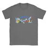 Novelty Frutiger Aero World Design TShirt Men Crew Neck Pure Cotton T Shirts  Short Sleeve Tees Original Tops