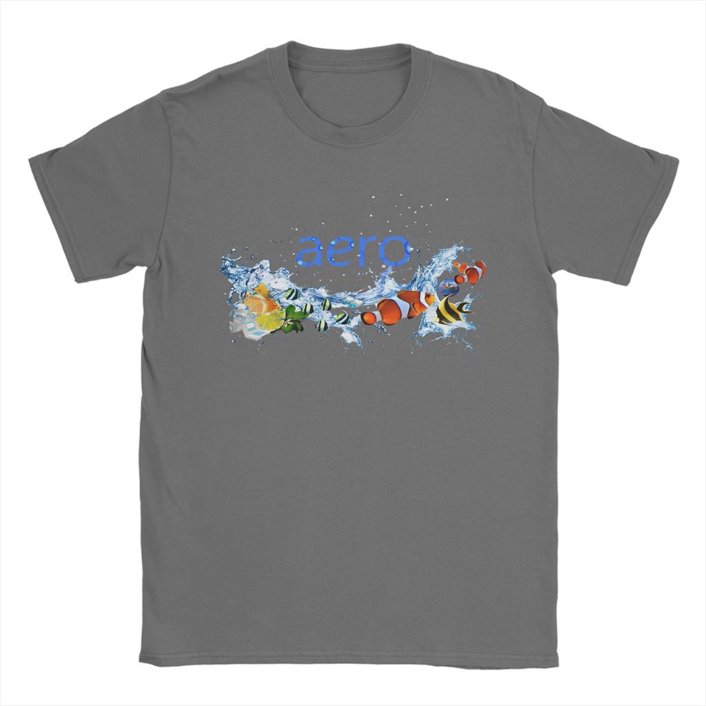 Novelty Frutiger Aero World Design TShirt Men Crew Neck Pure Cotton T Shirts Short Sleeve Tees Original Tops