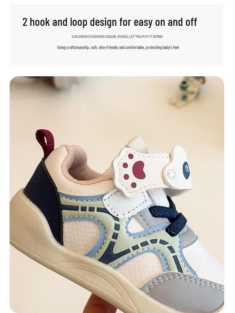 2026 Kids' Cartoon Soft Sole Walkers - Spring/Fall Toddler Shoes for Boys & Girls