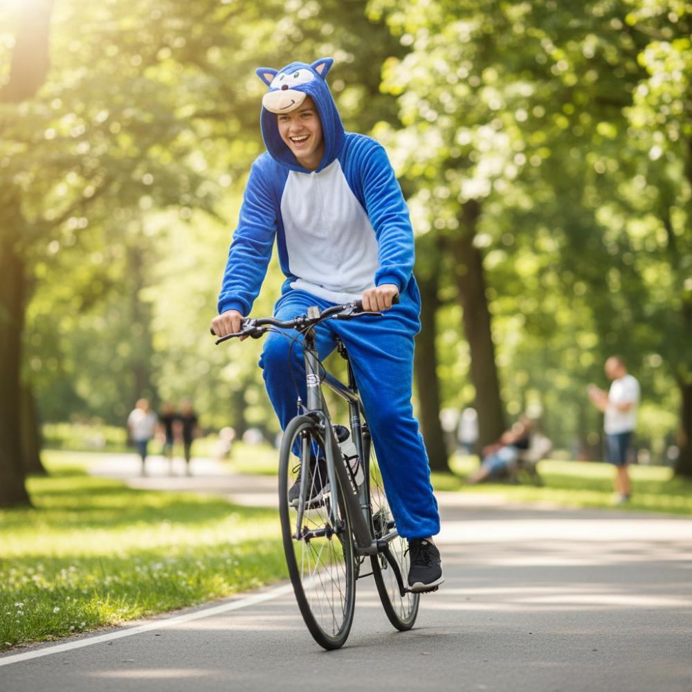 Kigurumi pigiama intero da uomo tuta intera costume sonic Costume Onesie A103 - M