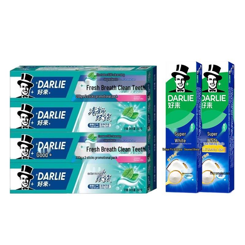 Darlie Fresh Double Action & Ultra White Baking Soda Toothpaste Set