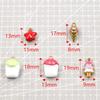 Gold Enamel Stainless Steel Ice Cream Star DIY Jewelry Accessories