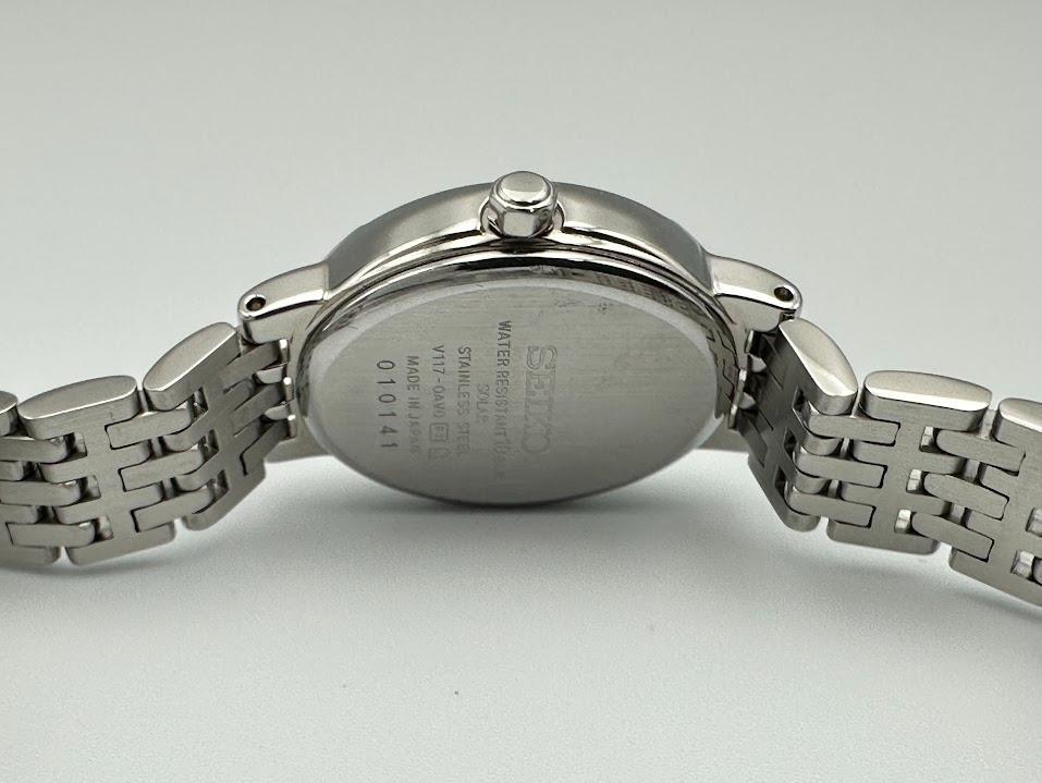 [USED] Seiko Exceline V117-0AV0 Solar Oval Watch 922