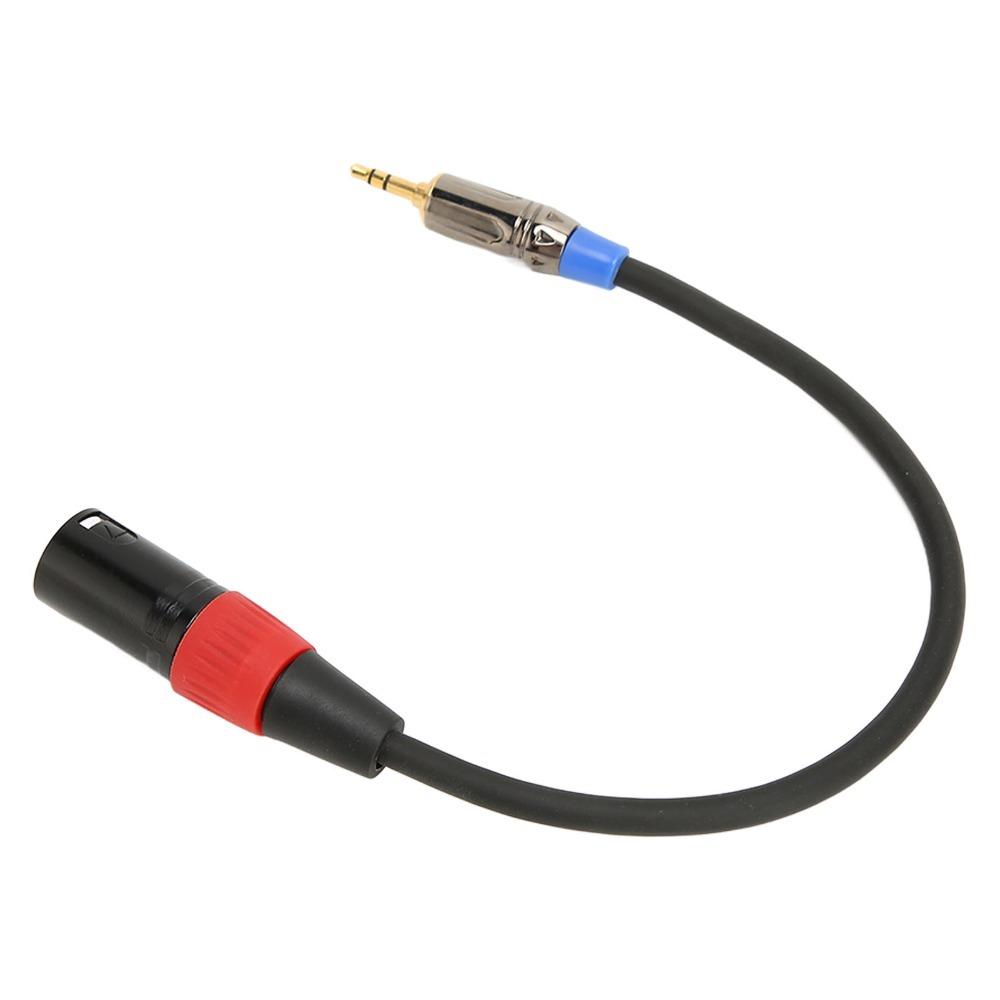 Male to Male 3PIN XLR Male to 3.5mm Cable Noise Reduction Microphone Balanced Cord  for Camera