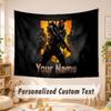Custom Name Text Tapestry,Call of Duty Boho Wall Hanging, Decorative Backdrop Tapestry For Room