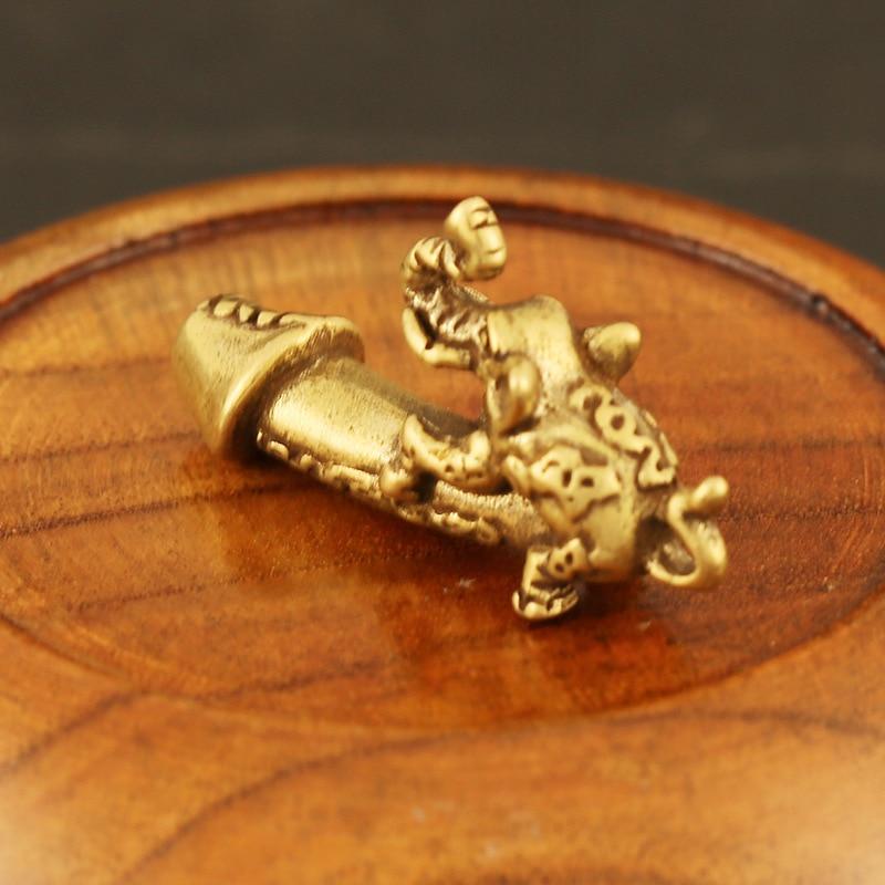 Massiver Messing Elefant männlicher Genitalien Schlüsselanhänger Anhänger Auto Mann Penis Anhänger Schlüsselanhänger