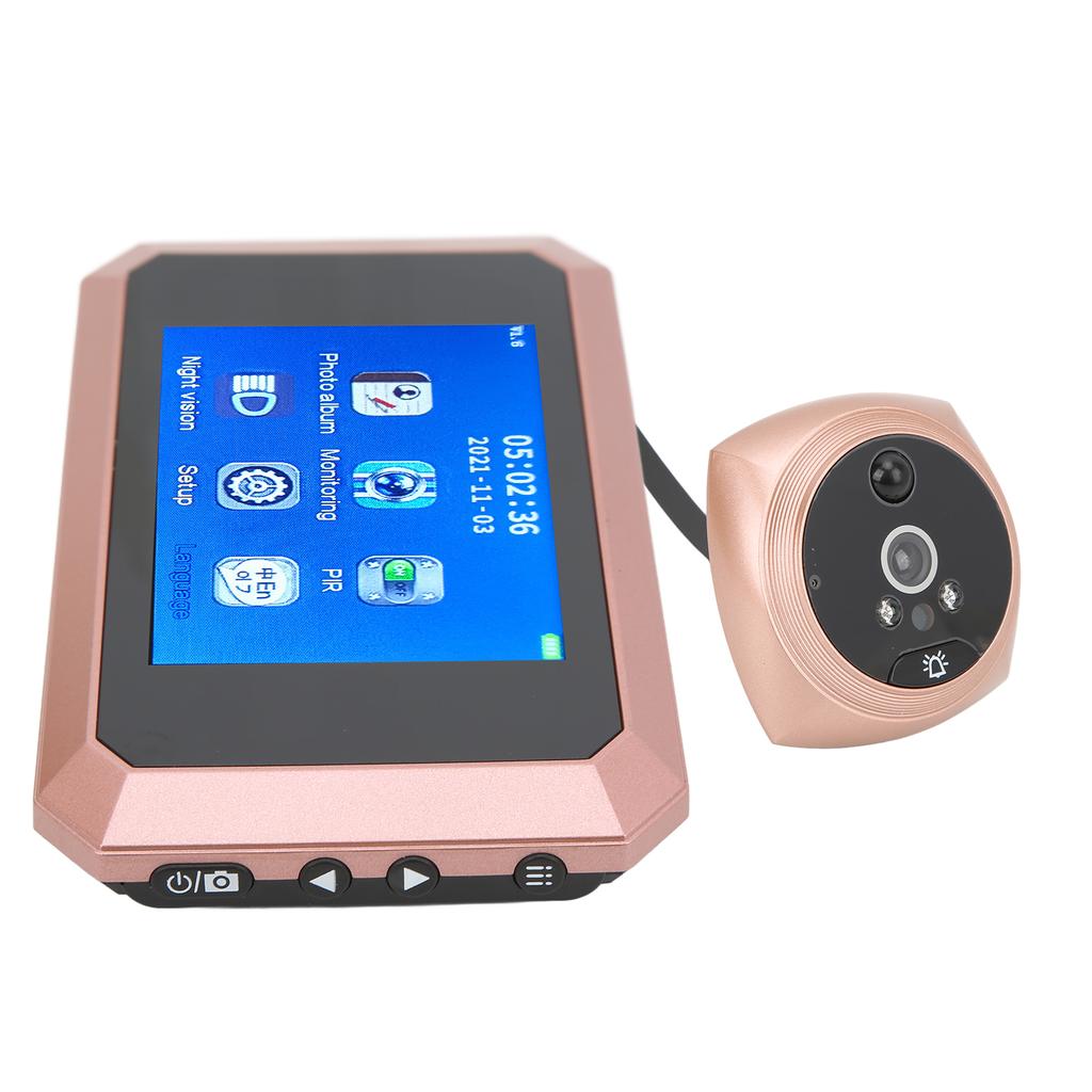 3.5in Doorbell Digital Viewer Motion Detection Night Vision High Definition for Home Safety
