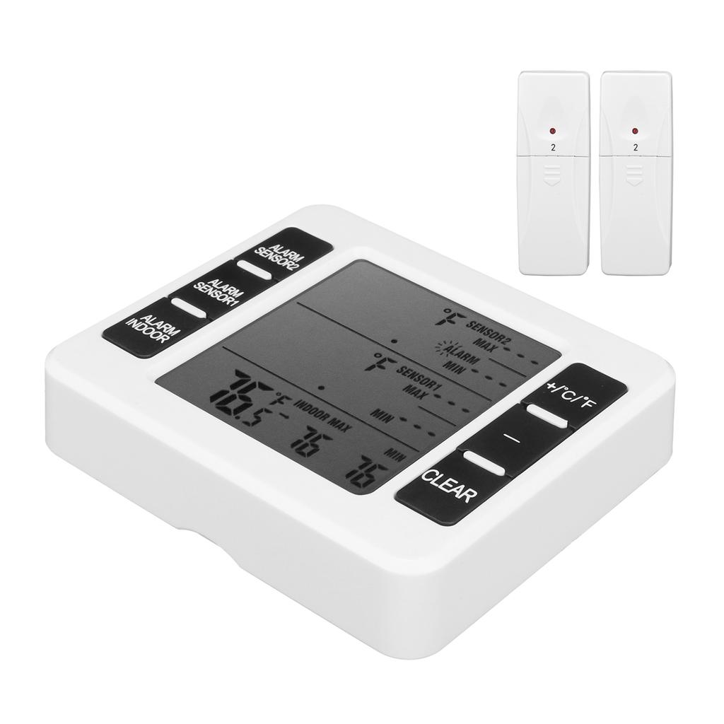 Teploměr do lednice Bezdrátový senzor Monitor teploty se zvukovým alarmem pro domácí kuchyň