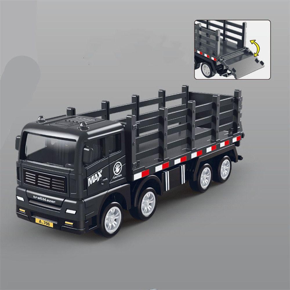 Truck Container Simulated Truck Toy Transporter Car Model Toys Pull Back Car  Boy Gift
