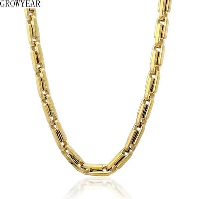 316L Stainless Steel Chunky Chain Necklace Set S Hoop Clasp Big Heavy Link Chain Choker Necklace Statement Cool for Men Women