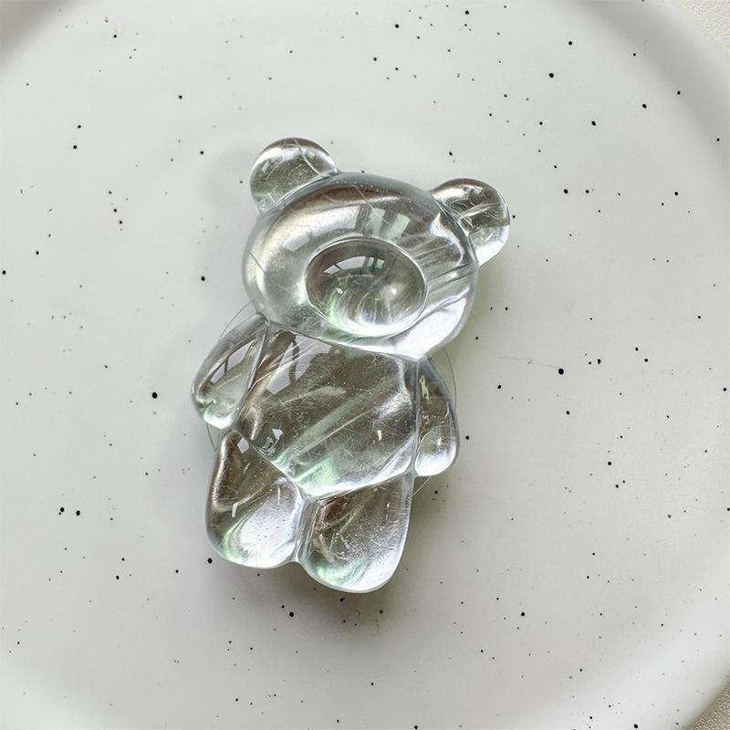 Laser Bear Love Cat Claw Crystal Ball Mobile Phone Airbag Bracket Pasted Three-Dimensional Desktop Support Frame