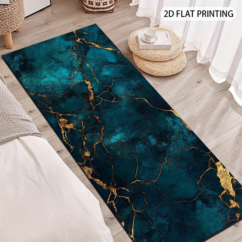 1Pcs Light Luxury Easy Non-Slip Washable Area Rug Runner for Entryway, Living Room, Bedroom & Patio
