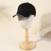 Adjustable Rhinestone Baseball Cap Bling Crystal Edge Outdoor Sun Hat Diamond Brim Cap  Casual Wear