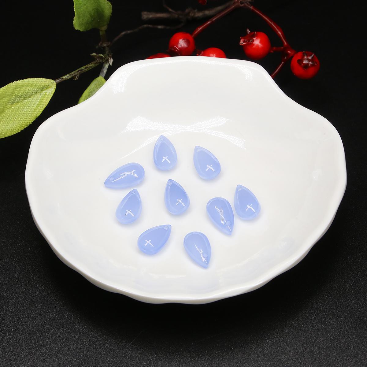 

5 шт. 14x18 мм скляна чеська крапля води кулон розсипні намистини для виготовлення ювелірних виробів DIY сережки