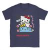2026 New Cotton Printed Holiday Tshirt Hello Kitty Fuji Japanese Womens Neutral Tshirt Casual Fashion Round Neck Womens Top