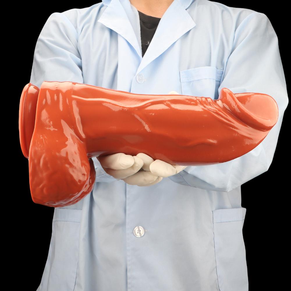 32.5*9cm Large PVC Dildo Butt Plug Sex Toy Masturbator Fisting Big Dick Strap On Cock Realistic Penis