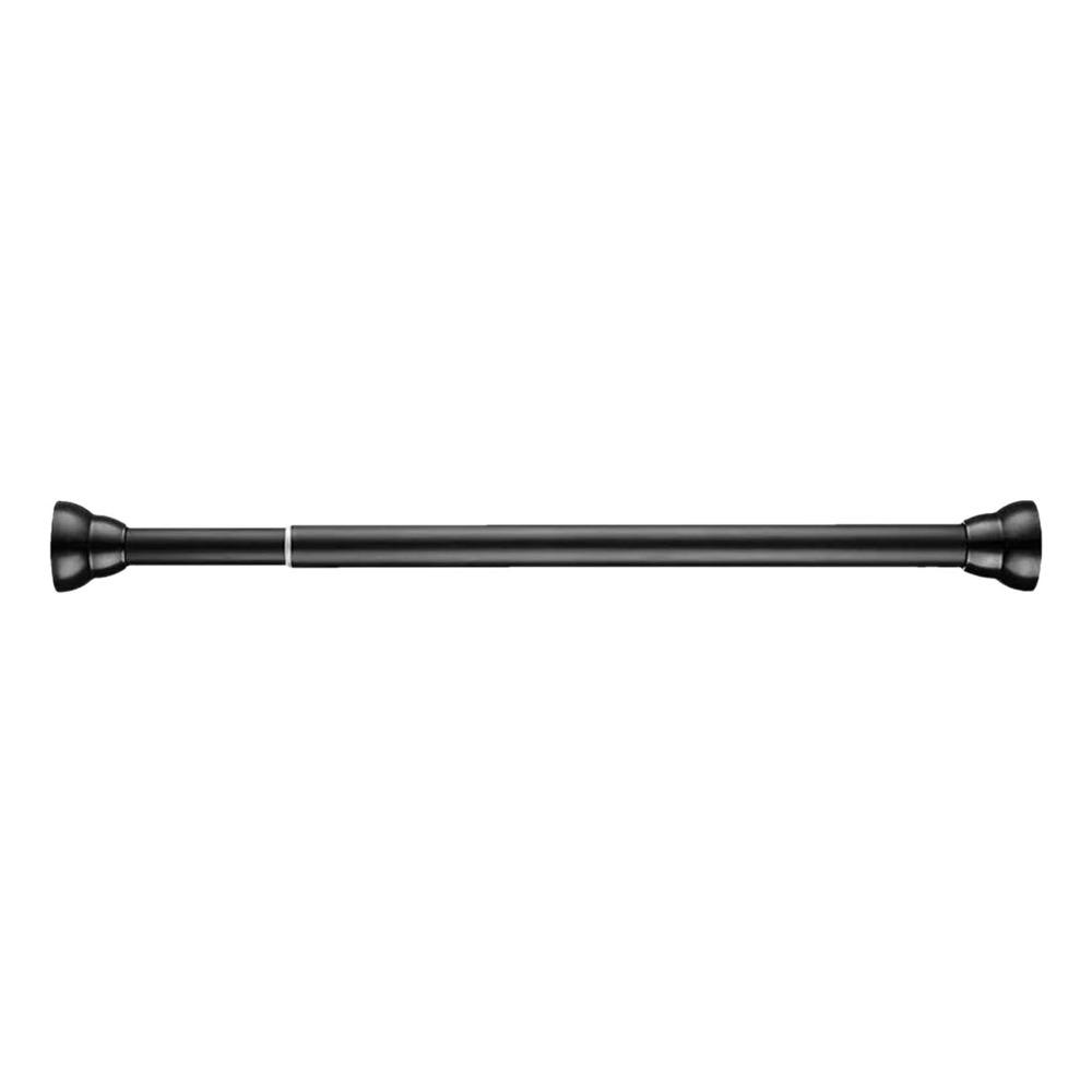 Telescopic Design Shower Curtain Rod Black Expandable Curtain Rod Bathroom Shower Closet