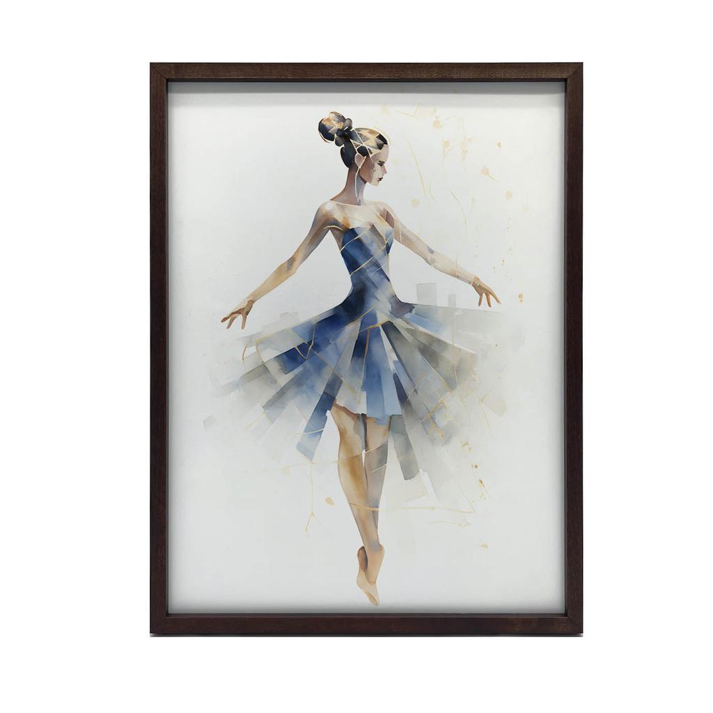 The Elegance of the Ballerina's Dance The Elegance of the Ballerina's Dance, 30X40 Cm, Without Frame, Premium Canvas On Stretcher