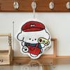 Cute Cartoon Dog Wall-hanging Thick and Super Absorbent Hand Towel Made of Coral Fleece, Small Square Towel for Kitchen and Bathroom