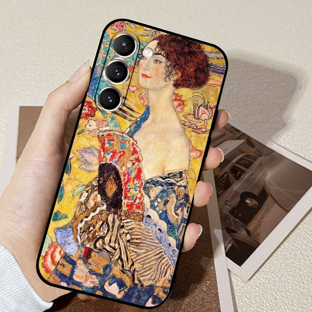 The Kiss Gustav Klimt Phone Case For Samsung Galaxy S21 S22 S23 S24ULTRA S25ULTRA FE Ultra Plus5G A52S S26 Soft Cover