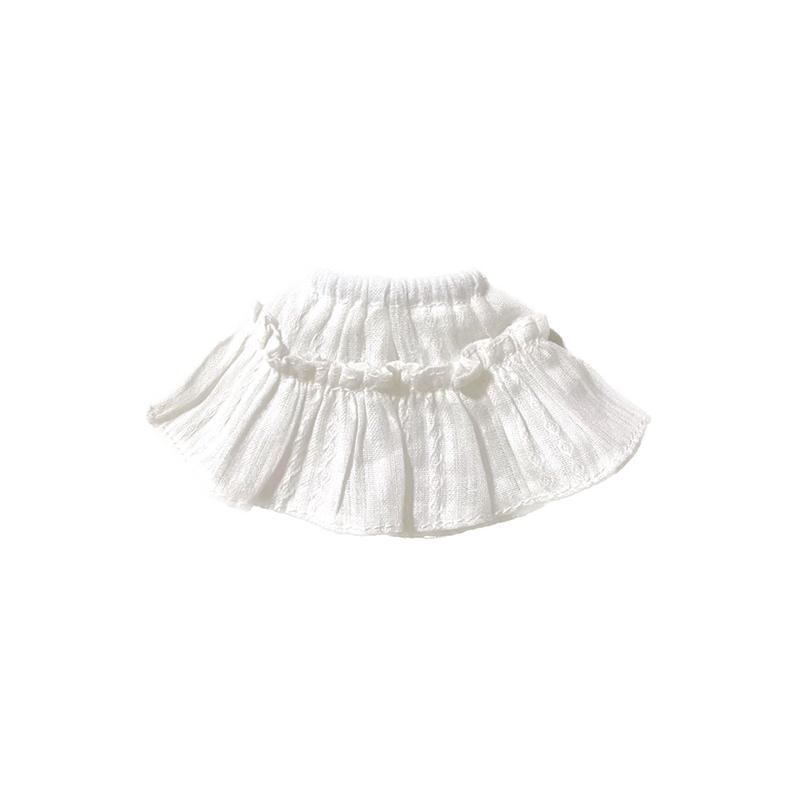 

New Blythe Clothes Flounce Collar Tops Long Sleeved Slit T-shirt White Pleated Mini Skirt for Blyth OB24 Pullip 1/6 Doll Outfit only Doll Clothes