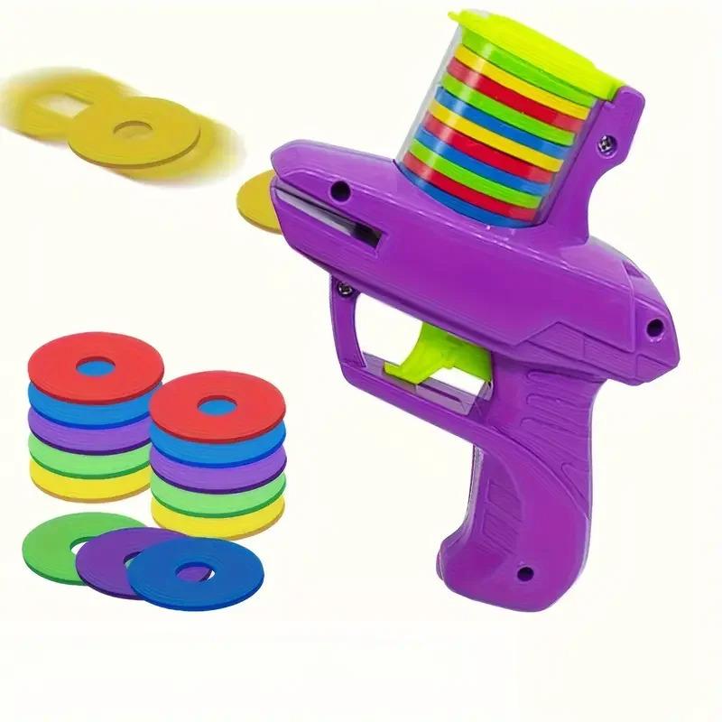 

Смешные игрушки для кошек Креативный пистолет-репка с 15 многоразовыми поролоновыми дисками Интерактивная игрушка для охоты питомцев Собака Кошка Товары для питомцев