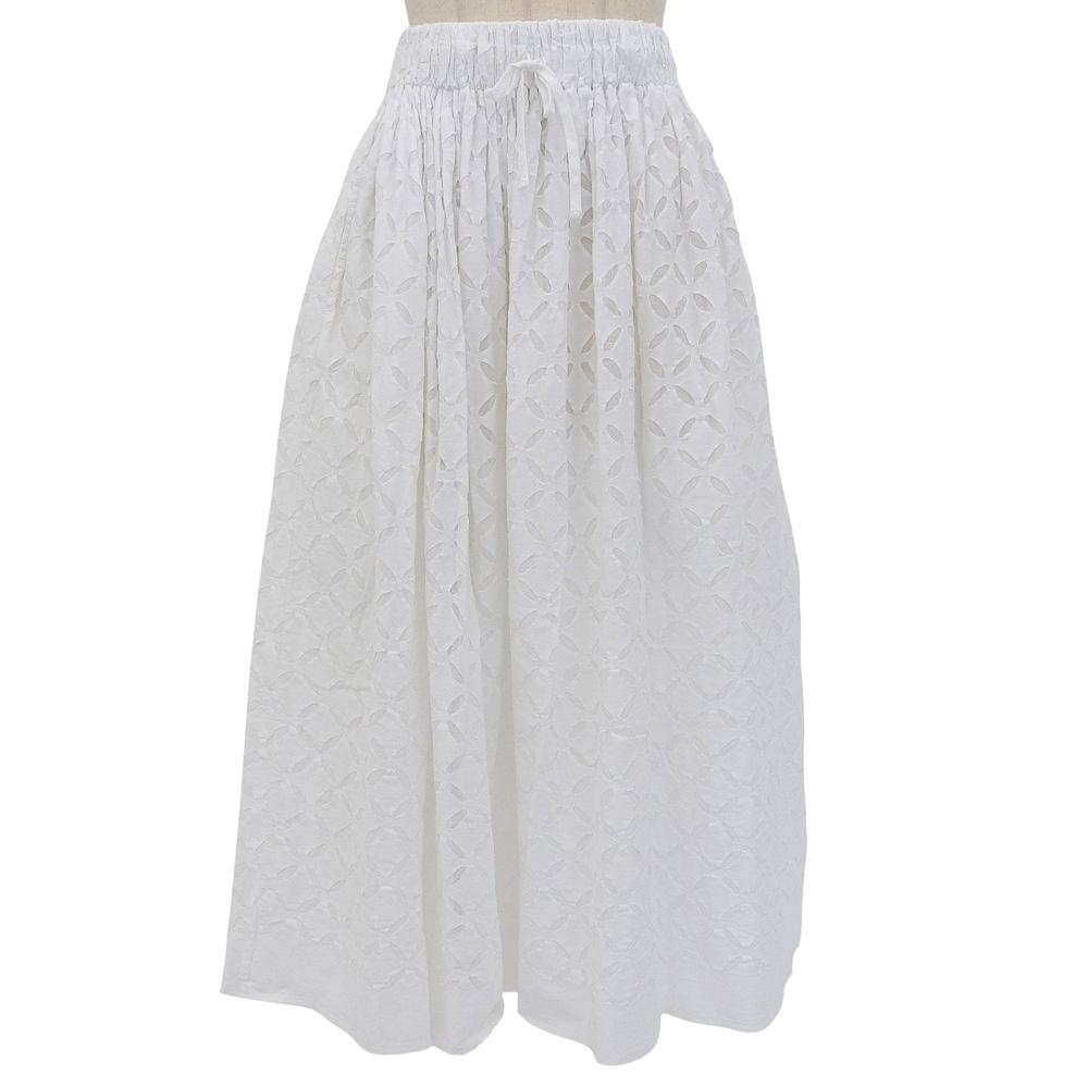 TAO COMME Des GARCONS Excellent Condition Cotton Flared Skirt for Women, White, TM-S006, Made In 2011 Skirt ― whiteUsed