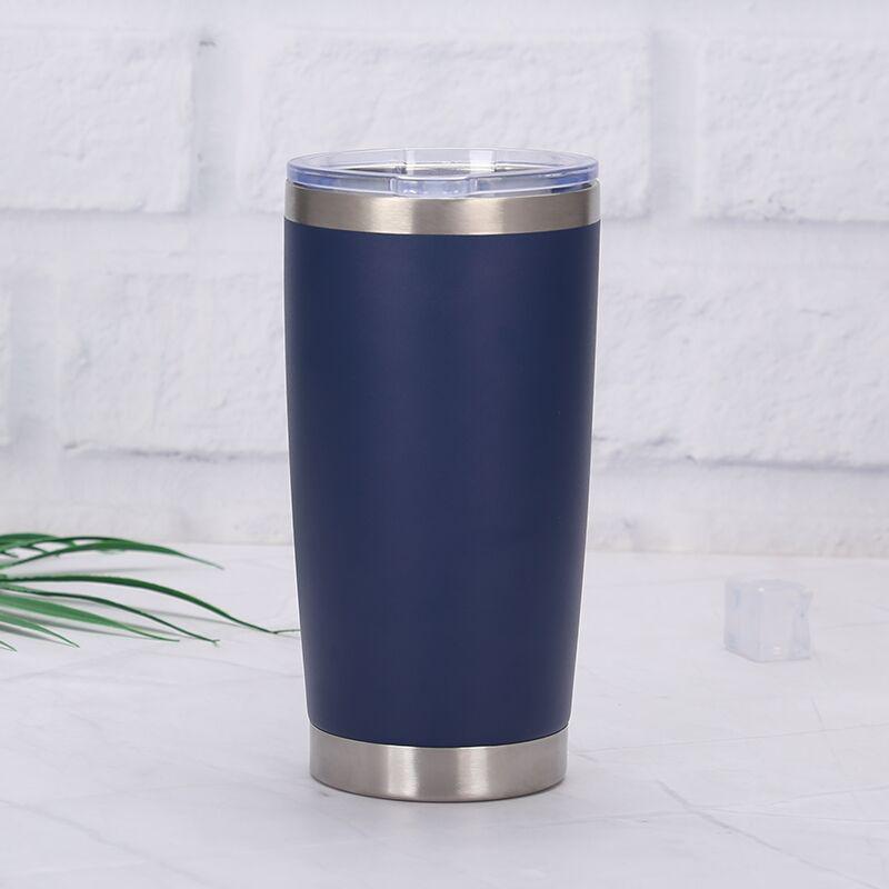 Tazza da Birra in Acciaio Inossidabile Rivestita a Polvere da 20oz a Doppia Parete con Isolamento Sottovuoto