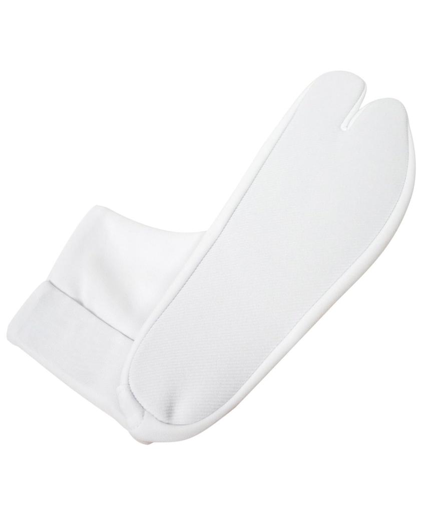[KYOETSU] Women's Warm Fleece White Tabi Socks with Fasteners, Sizes 21.5cm-28.0cm (2L)