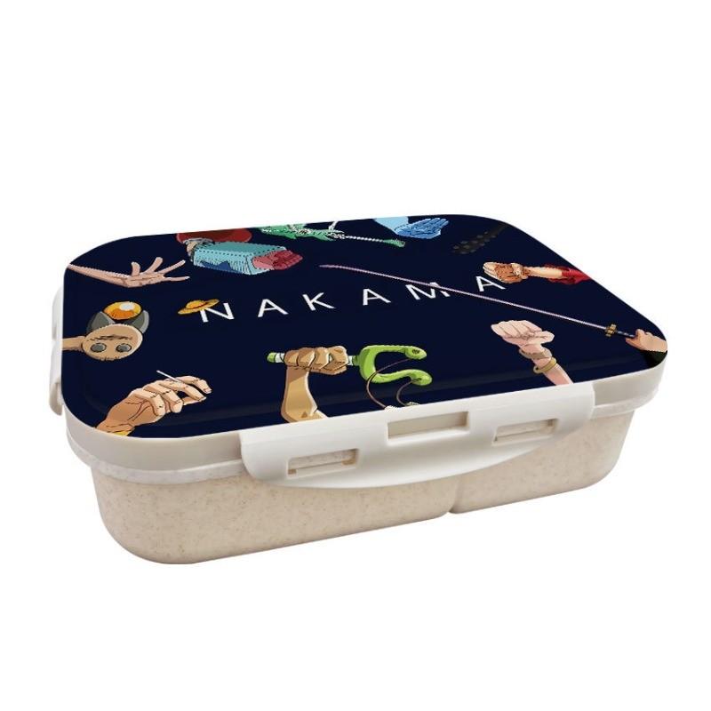 Anime Cartoon One Piece Printed Wheat Straw Lunch Box