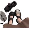 Nationalstil neue chinesische Slipper Damen neue Frühling und Herbst dicker Absatz bedruckte einzelne Schuhe Plateau Mary Jane kleine Lederschuhe