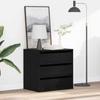Drawer Chest Black 61 x 41 x 58 cm Engineered Wood