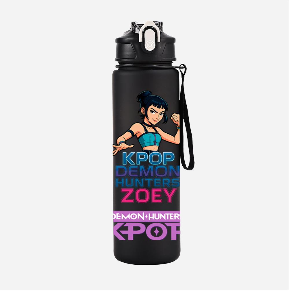 Anime Demon Hunters Printed Character Water Cup Demon Hunters Outdoor Portable Drinking Bottle for Boy Girl Gift